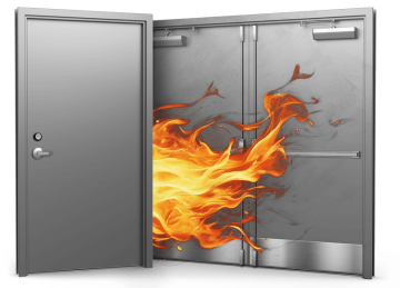 Fire Rated Safety Protection Steel Doors