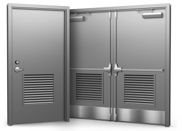 UL 10C Listed 90-Minute Steel Fire Door (Commercial Standard)