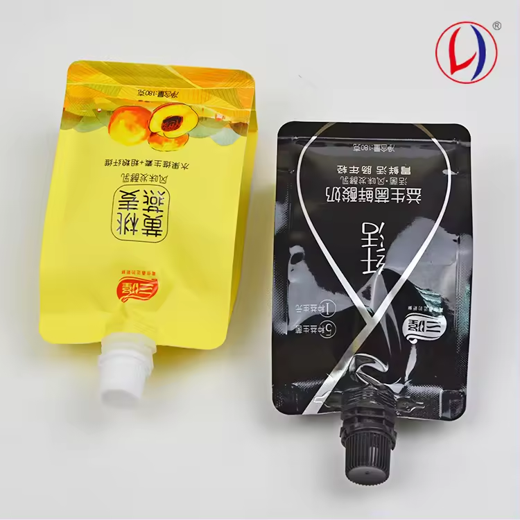 150ml 200ml Customized Size Portable Waterproof Moisture Proof Flat Bottom Spout Bag Package for Yogurt Drinks Juices Beverages (1)wdh