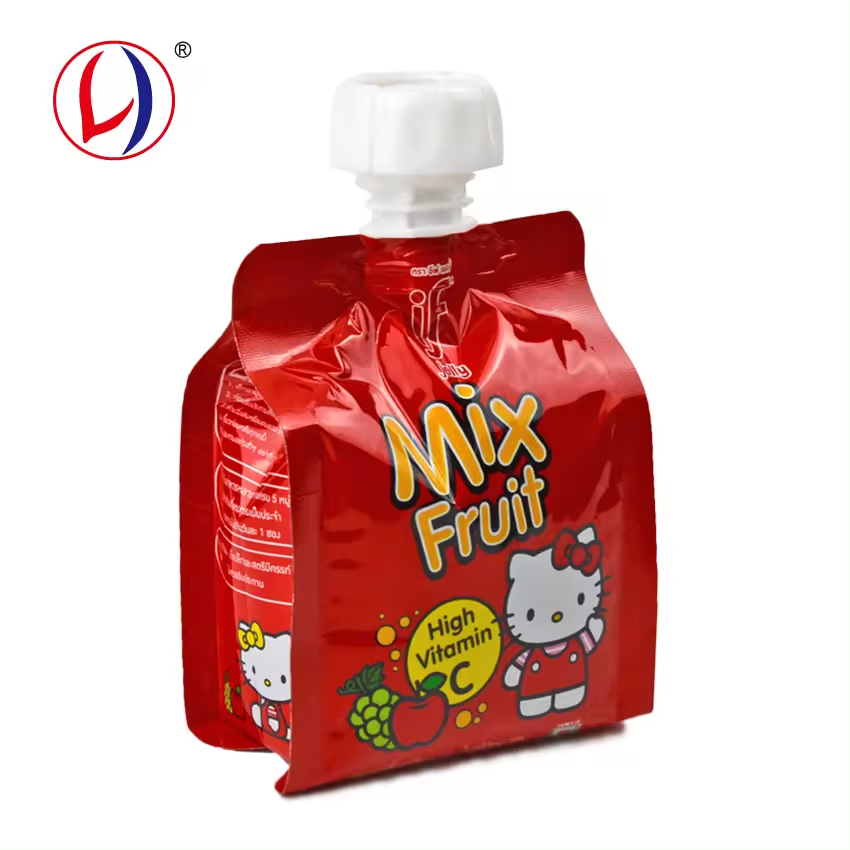 OEM Custom Package Factory 150ml Drinks Package BPA Free Freezable Pour Spout Bag Standup Pouch for Liquid (1 (5)40z