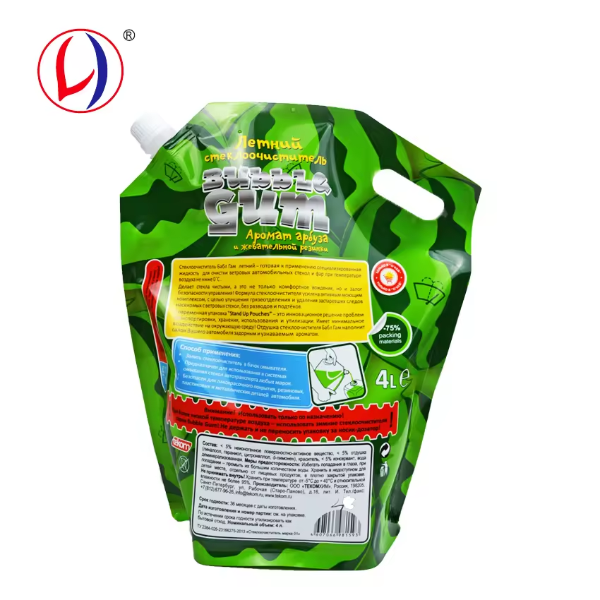 BRC Standard Cleaner Pouch Liquid 1 liter Bag Black Spouted Pouch 28e7