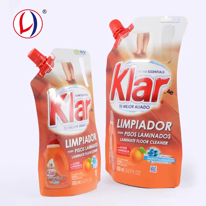 Custom Printed Plastic Cap Pouch Self Standing Types Of Packaging For Shampoo (3)2w2