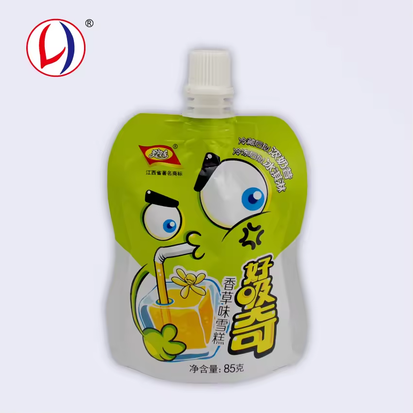 Drink Liquid Packaging Bag Custom Shaped Pouch With Spout (5)z8a