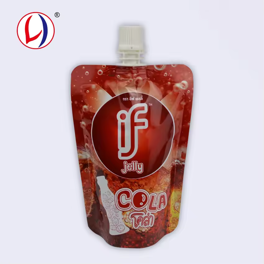Drink Liquid Packaging Bag Custom Shaped Pouch With Spout (6)ads