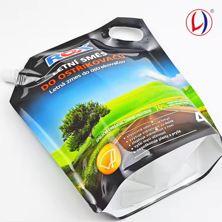 Eco-friendly Recyclable Spout Pouch Shampoo Liquid Soap Refill Bag Liquid Packaging Pouches Spout Pouch Bag 4L 10L (4)9pm