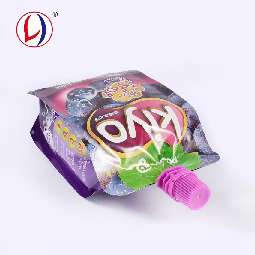 Innovative Child Proof Refillable Beverage Bag Spout Pouch Packaging With ISO 9001 certificates (4)57b
