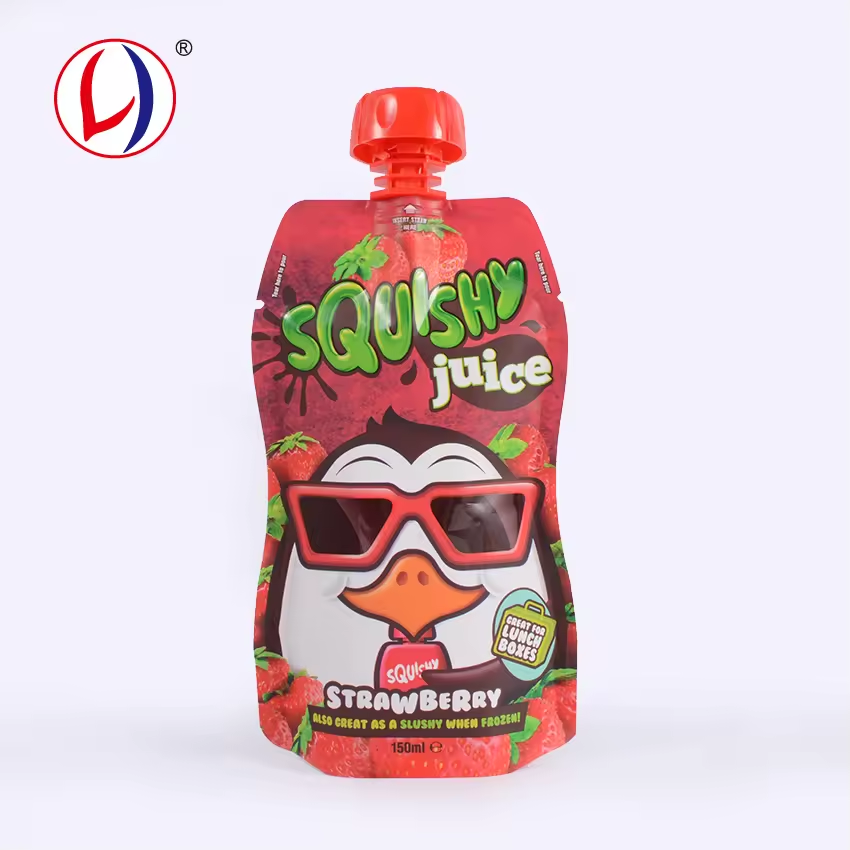 Innovative Child Proof Refillable Beverage Bag Spout Pouch Packaging With ISO 9001 certificates (5)o0p