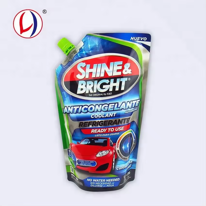 Liquid Stand Up Pouch Bag With Spout (4)jws