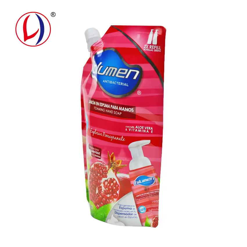 New Detergent Package Laundry Detergent Spouted Pouch 600ml with Customized Logo Printing (2)a6a