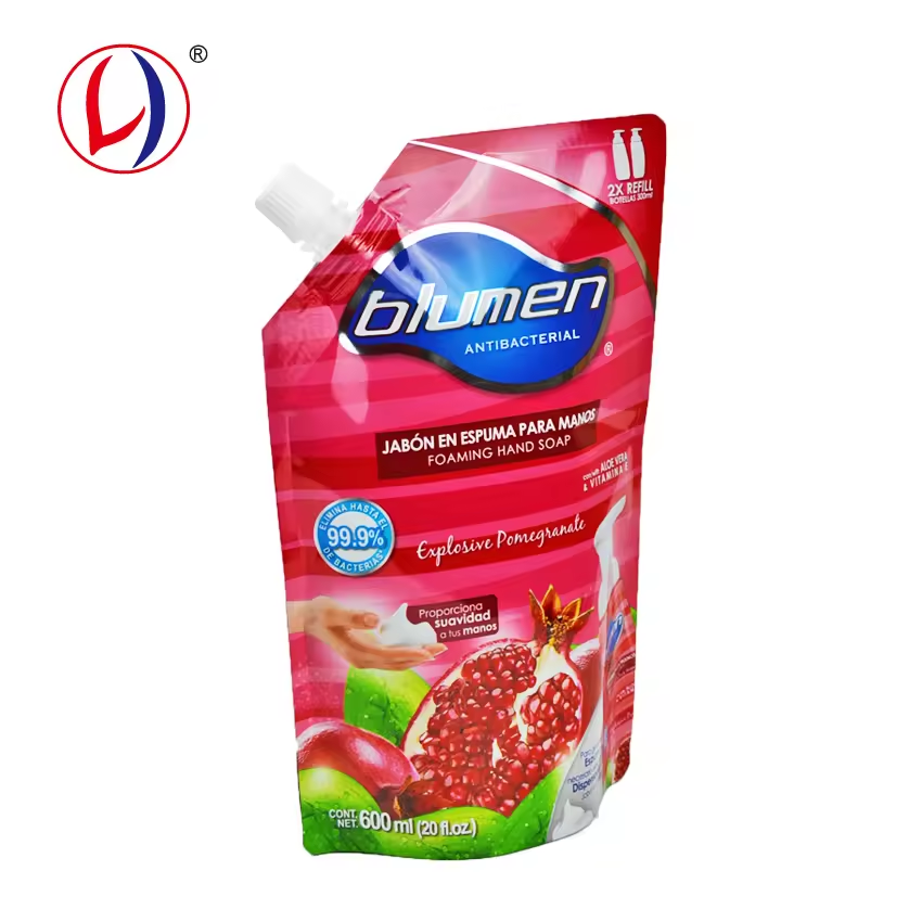 New Detergent Package Laundry Detergent Spouted Pouch 600ml with Customized Logo Printing (3)62r