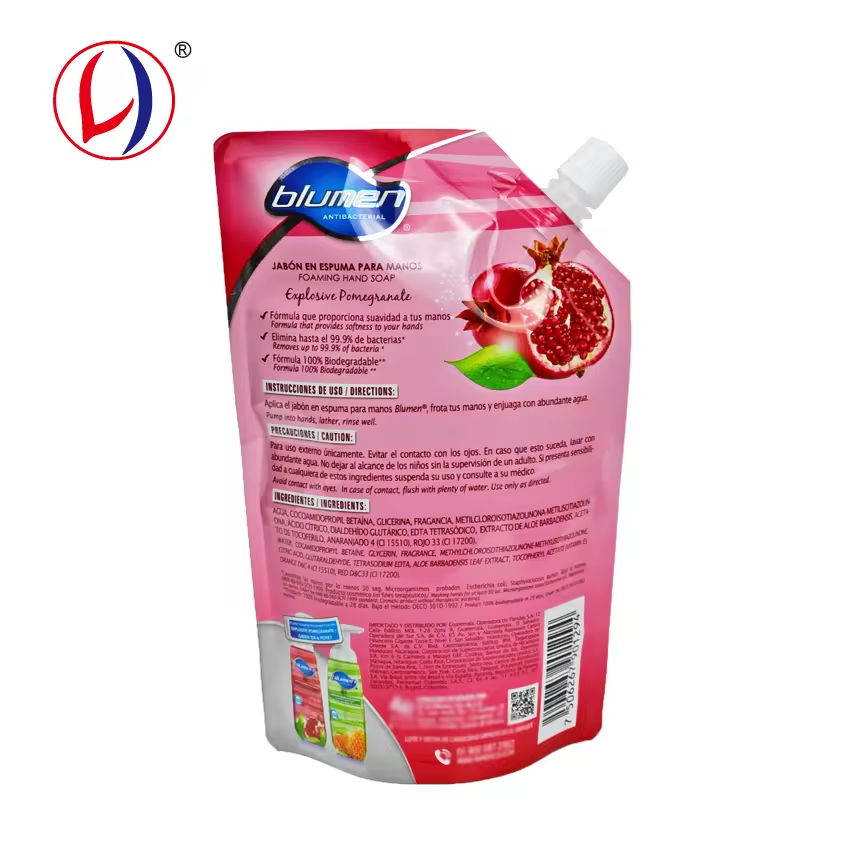 New Detergent Package Laundry Detergent Spouted Pouch 600ml with Customized Logo Printing (4)cit
