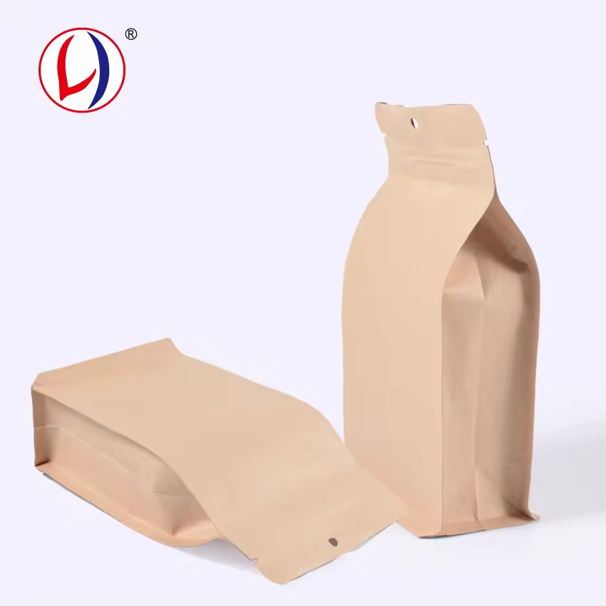 OEM Design Resealable Zip Lock Food Pouch Flat Bottom Pouch Zipper Window (6)kaw