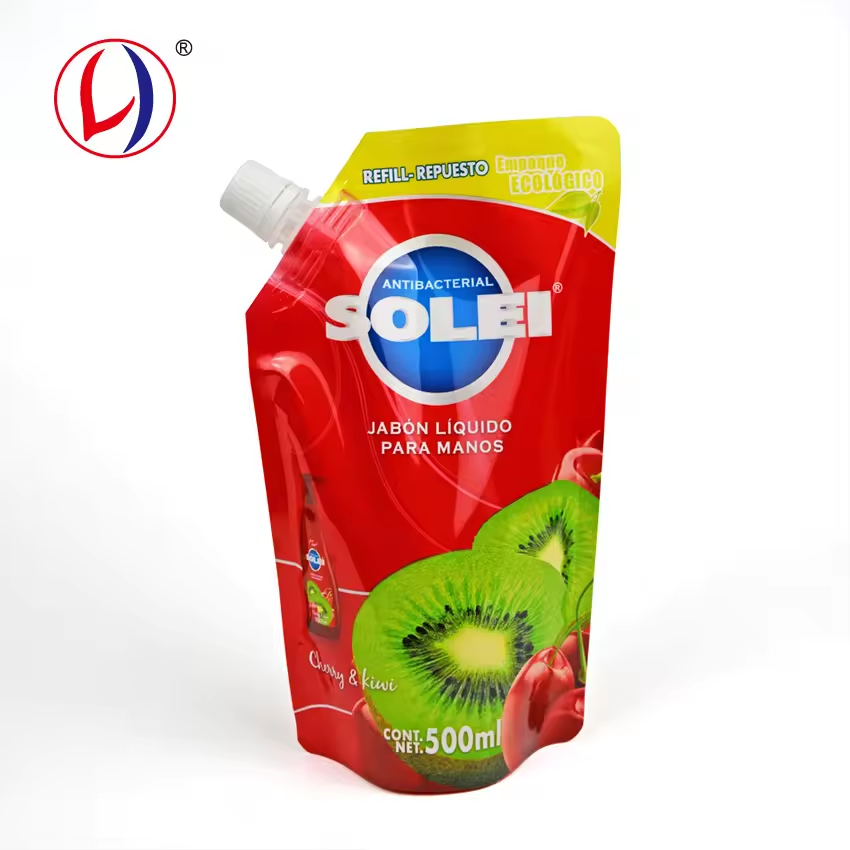 Hand Soap Liquid Laundry Detergent Spout Pouch Packaging (5)oqn