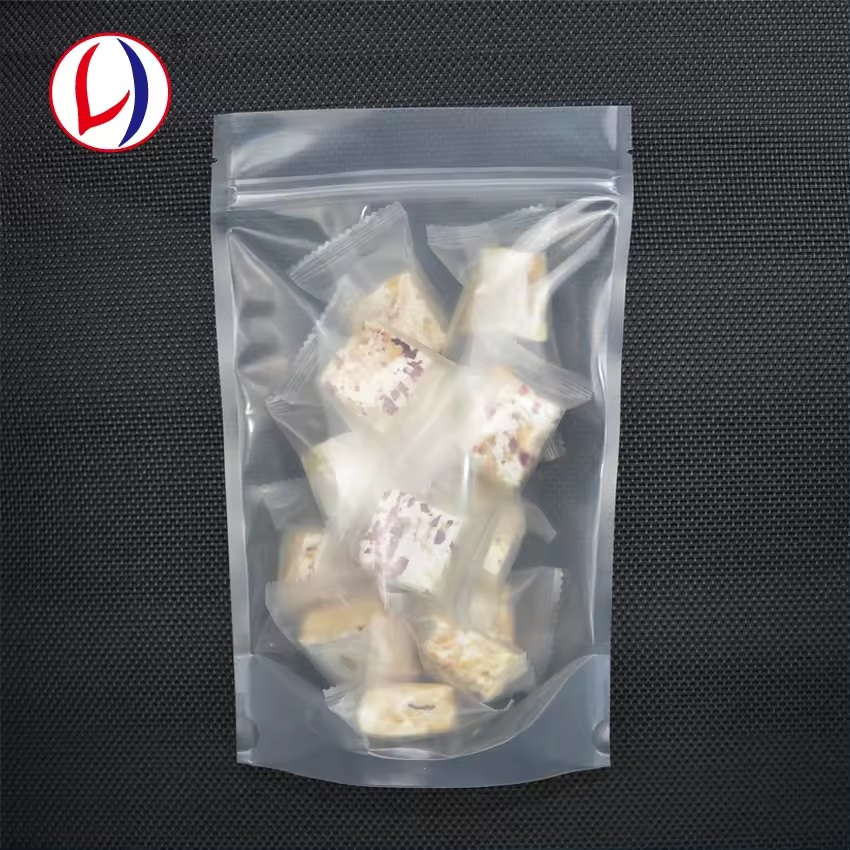 100% Recyclable Bag MONO PE Packing Bag Standing Zipper Pouch for Foods
