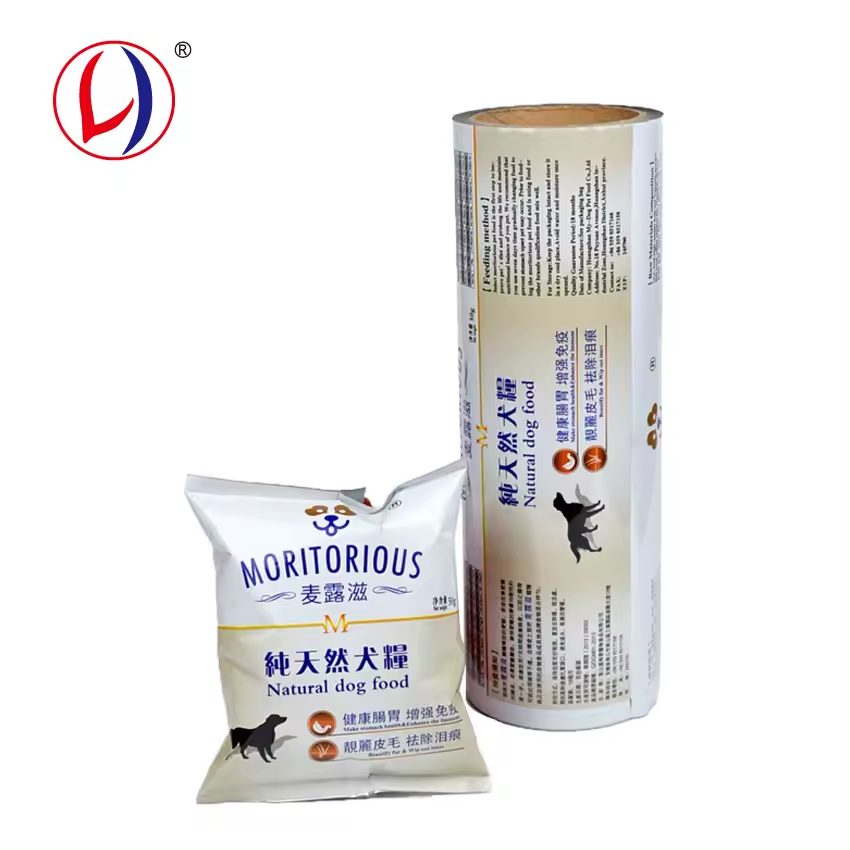 Laminated Plastic Roll Film Sachet Packing Material For Pet Food