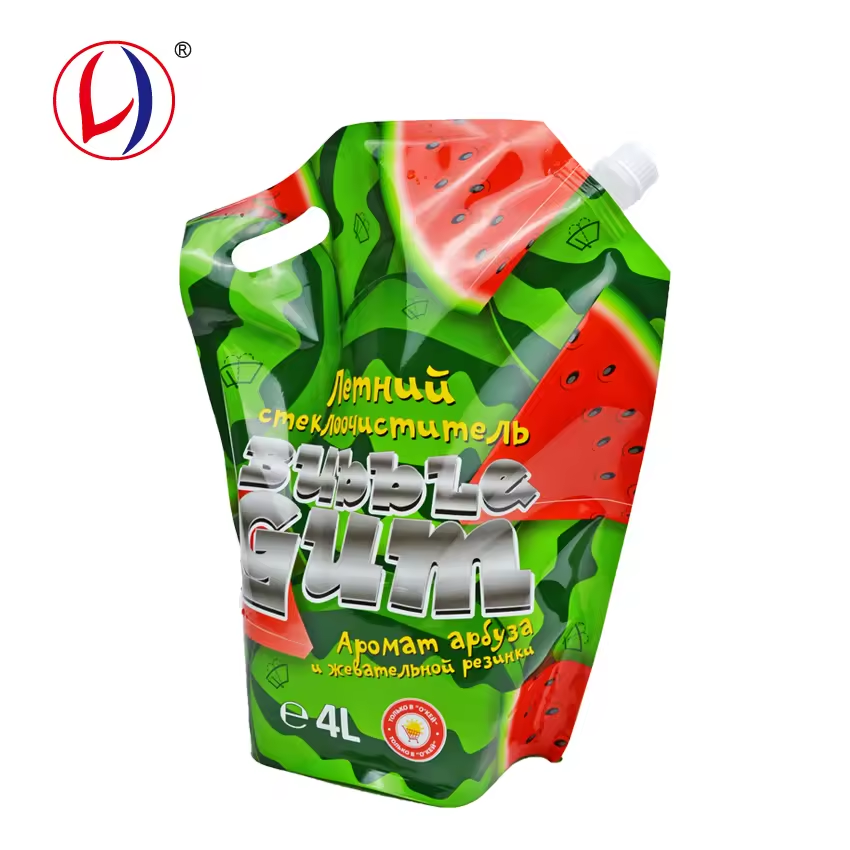 BRC Standard Cleaner Pouch Liquid 1 liter Bag Black Spouted Pouch 2.5l Spout 5kg Pouch Bag