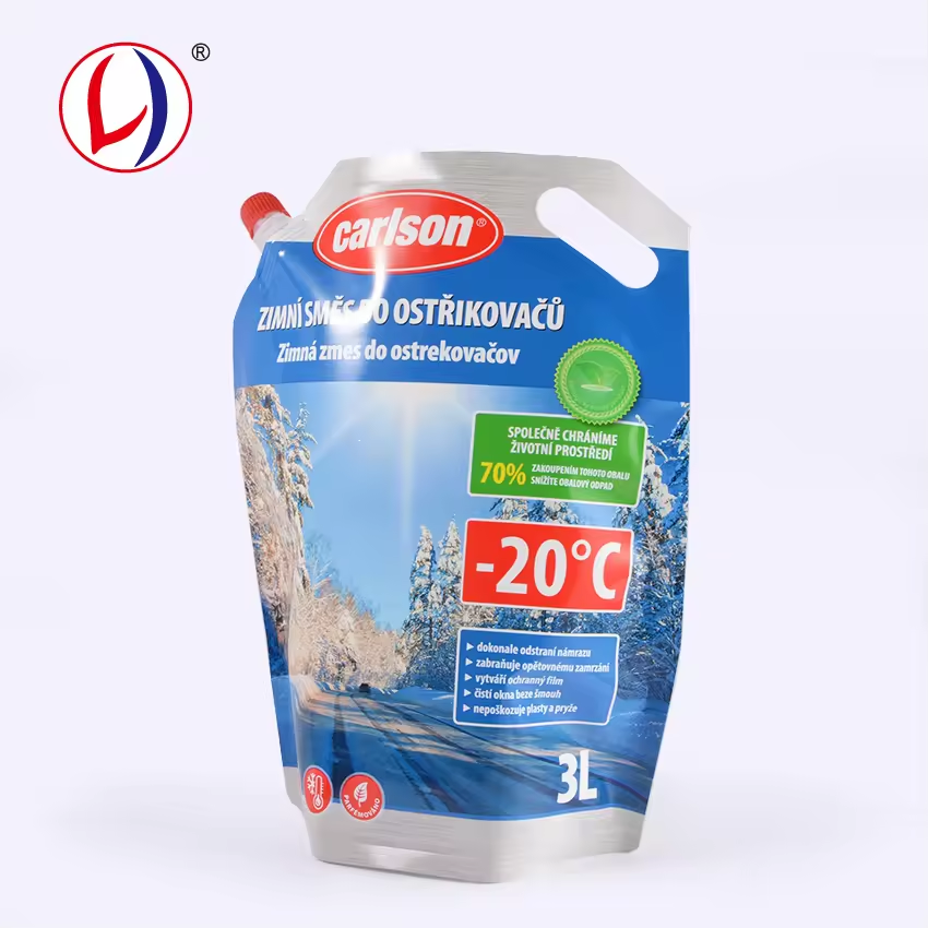 Car Detergent Packaging Stand Up Laminating Spout Stand Up Pouches From China