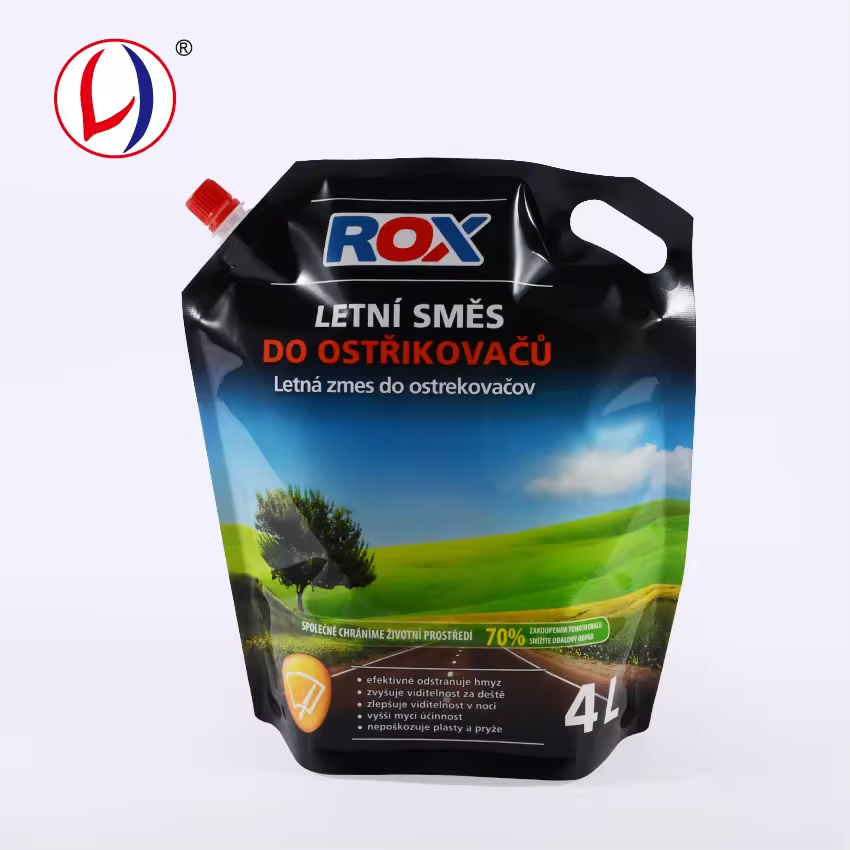 Cold Temperature Strong Plastic Round Bottom Pouch Doypack Pouch with Logo