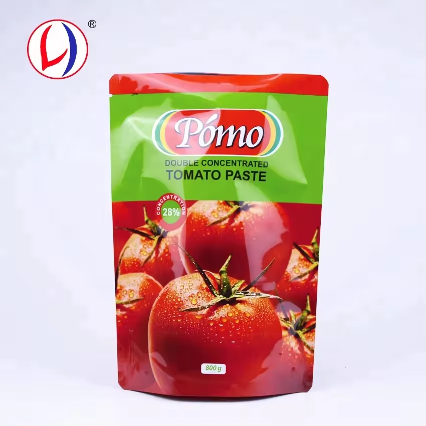 Heat Seal Stand Up Tomato Paste Bag With Logos