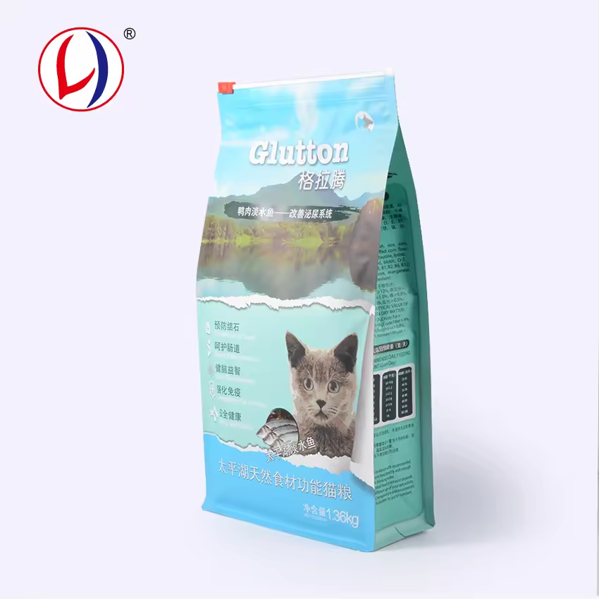OEM Design Resealable Zip Lock Food Pouch Flat Bottom Pouch Zipper Window
