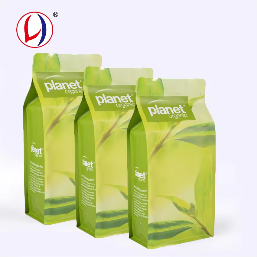 Flat Bottom Pouch Zipper Ziplock Vacuum Coffee Pouch Coffee Package