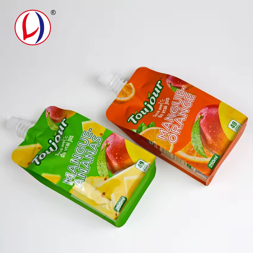 Beverages and Drinks Packing Bag Flat...
