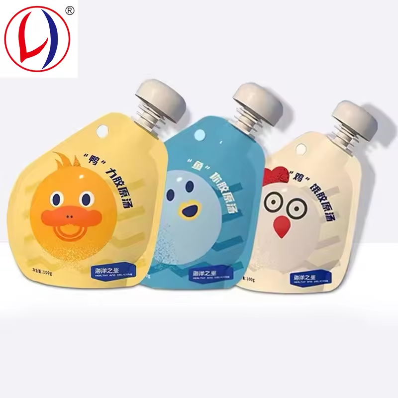 Customized Spout Pouch For Pet Foods Dog and Cats Foods Package Canned Foods Packing Pouch