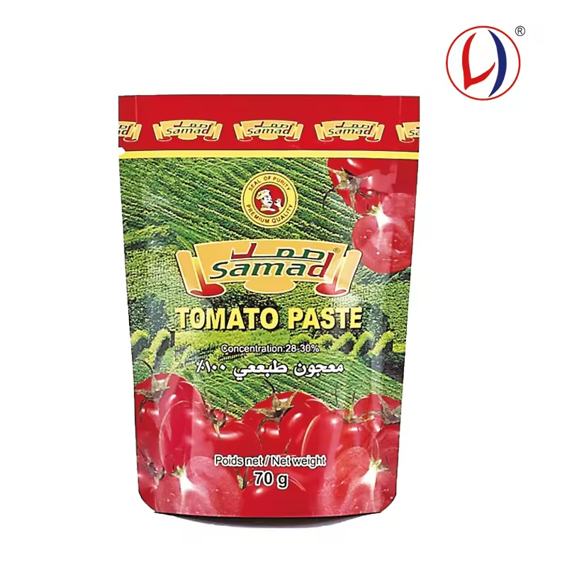 Package Supplier Tomato Paste Jam Sauce Package Bag Custom Printed Bags and Pouches 70g 210g 300g Doypack Sachet Package