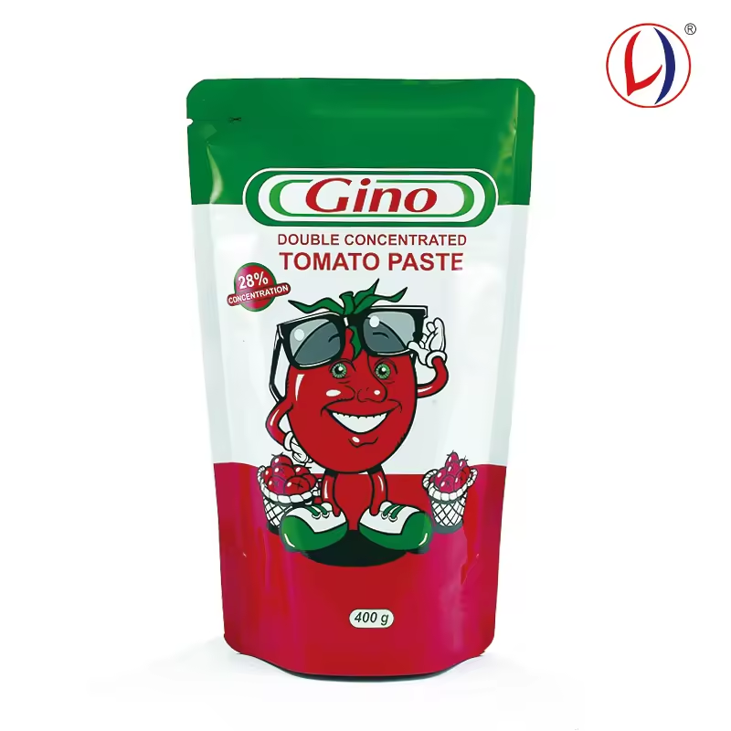 Package Supplier Tomato Paste Sauce Package Bag Custom Printed Bags and Pouches Film Sachet 70G 210g 400g Tomato Sauce Package