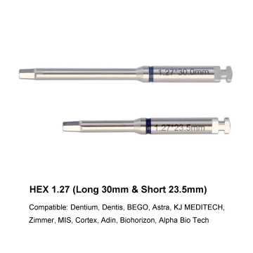 Handstückschraubendreher für Zahnimplantate, 1,27 cm lang, für Dentium Adin Camlog Antmed