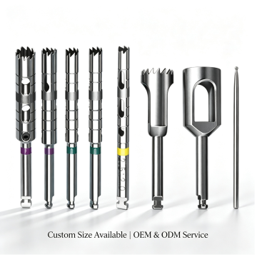 OEM Dental Implant Trephine Bur Stainless Steel Bone Removal Surgical Drill Kit