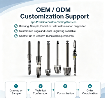 Color-Coded Tapered Drill Set with Sequential Diameter Progression — Complete System for Staged Osteotomy Preparation