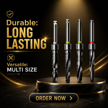 Fully Autoclavable Conical Implant Drill