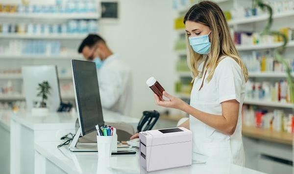 RP216 2-inch desktop label printer, leading two-color printing efficiency