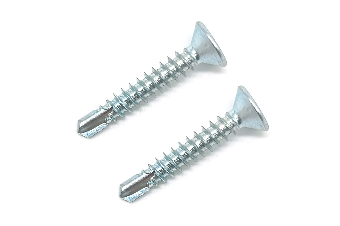 2flat head self drilling screws