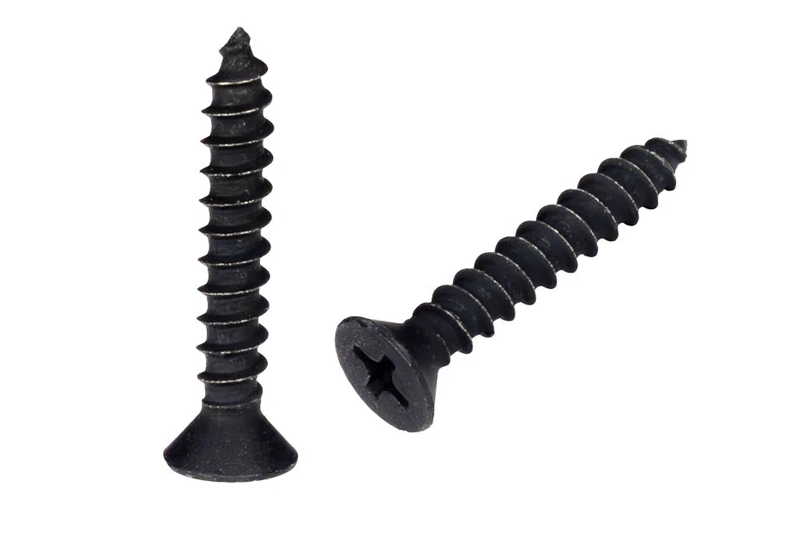 3flat head sheet metal screws