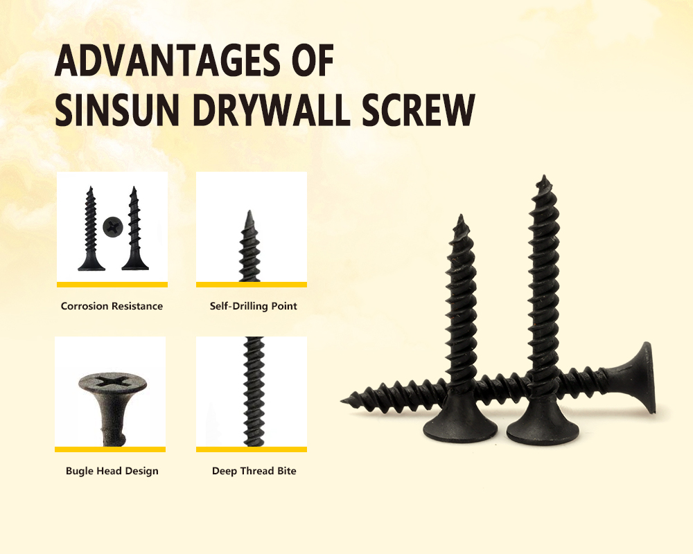 Advantages Of Sinsun Drywall Screw