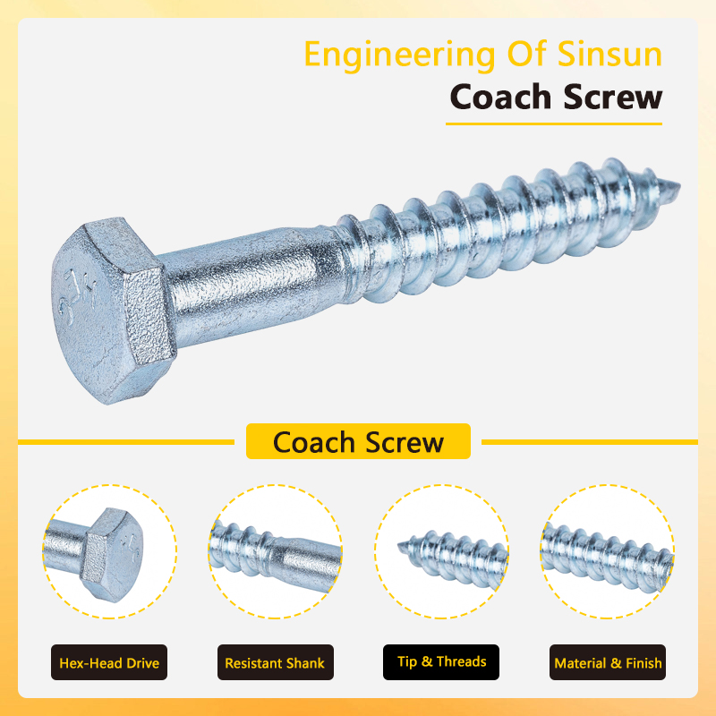 Explore the Engineering Of Sinsun Coach Screw