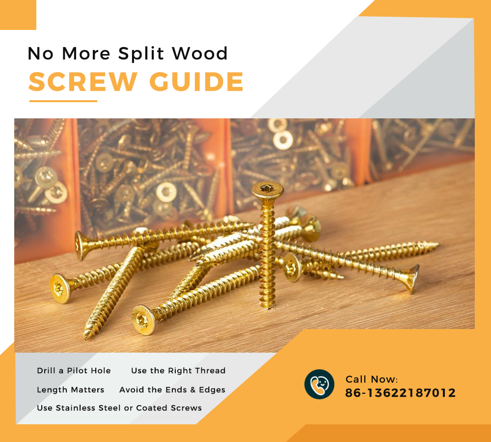 No More Split Wood: A Screw Guide