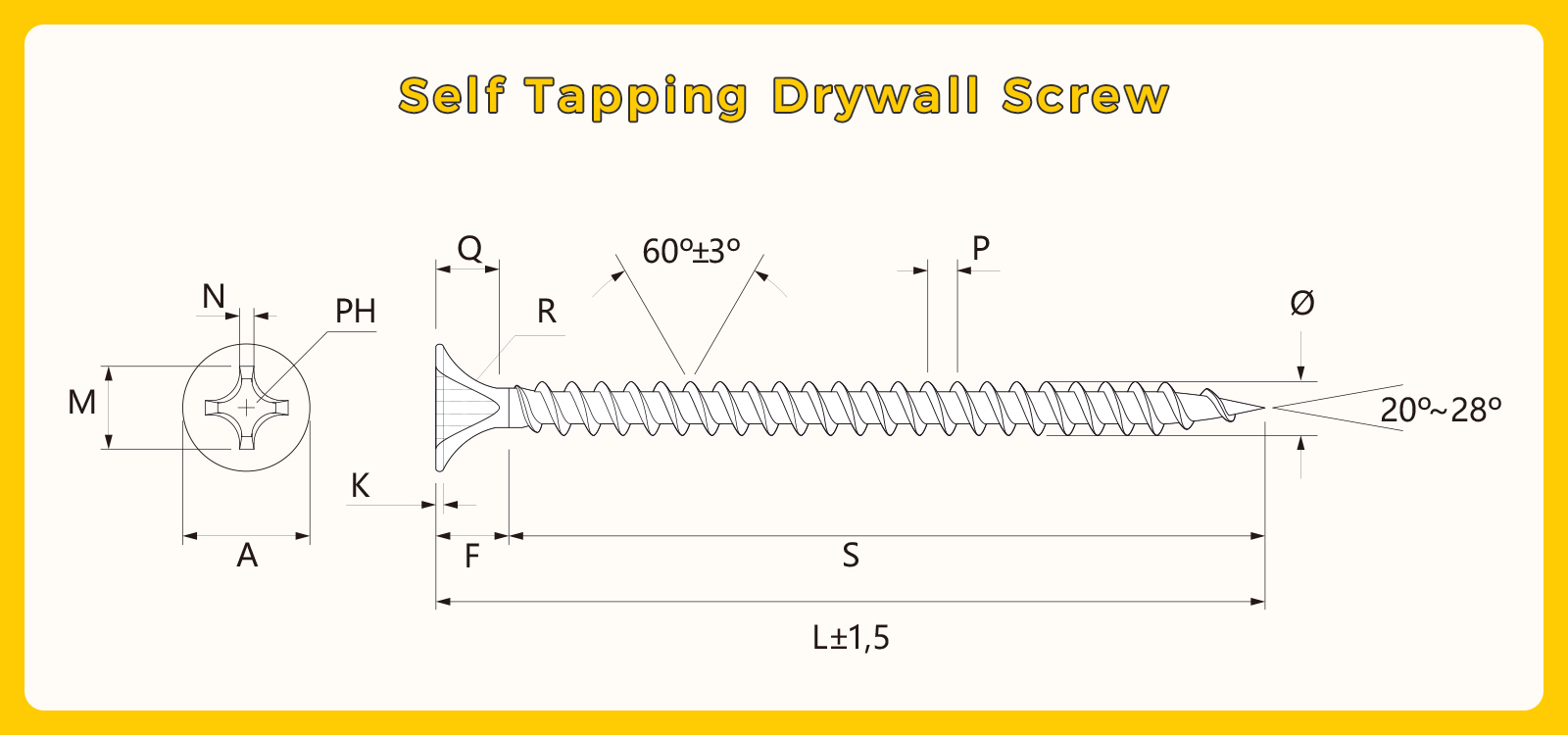 Self Tapping Drywall Screw