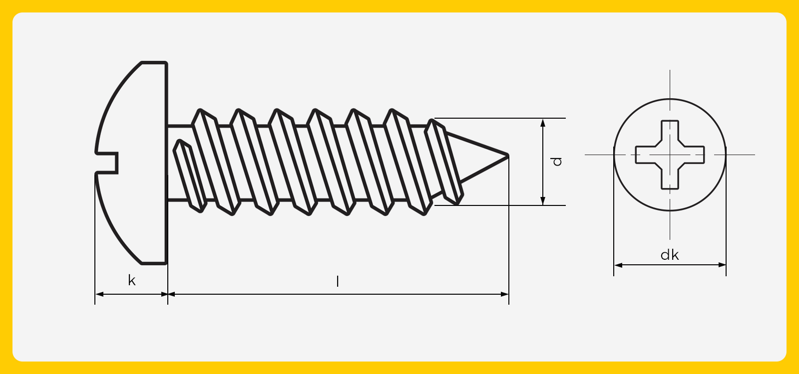 pan head self tapping screw