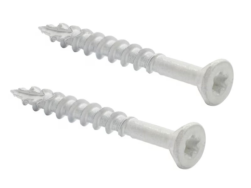 white deck screws