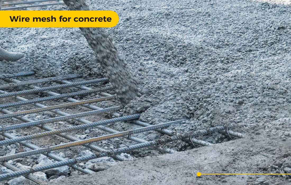 Wire mesh for concrete