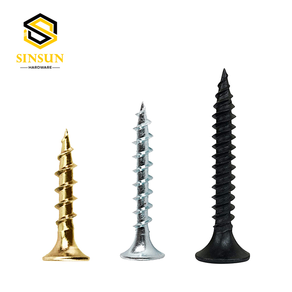 Black &Zinc #6 x 1-1/4" Coarse Thread Drywall Screw