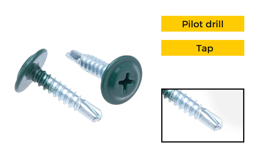color self drilling truss head screws1