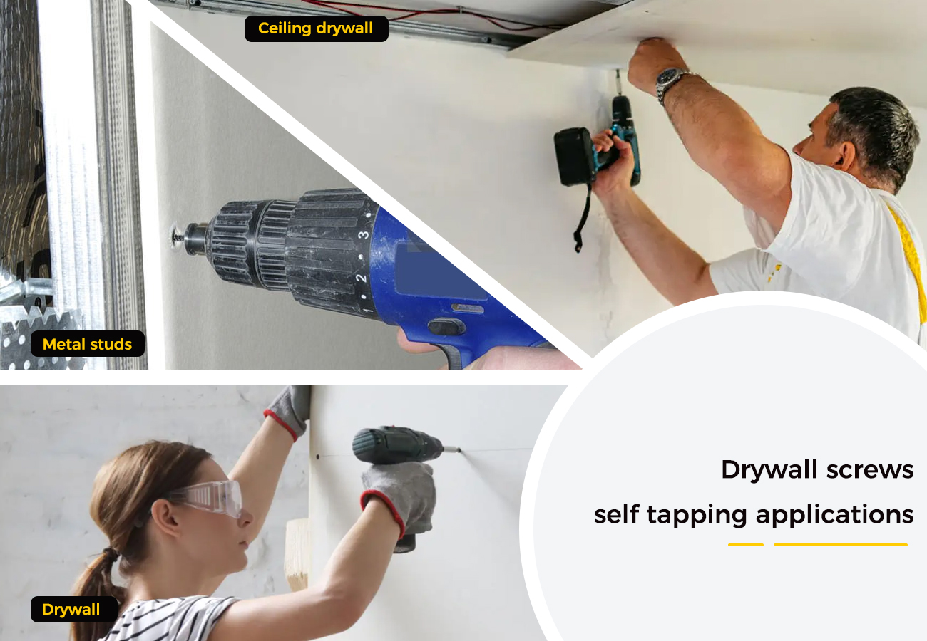 Drywall screws self tapping Applications