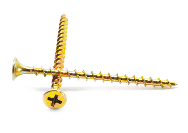 yellow zinc drywall screw