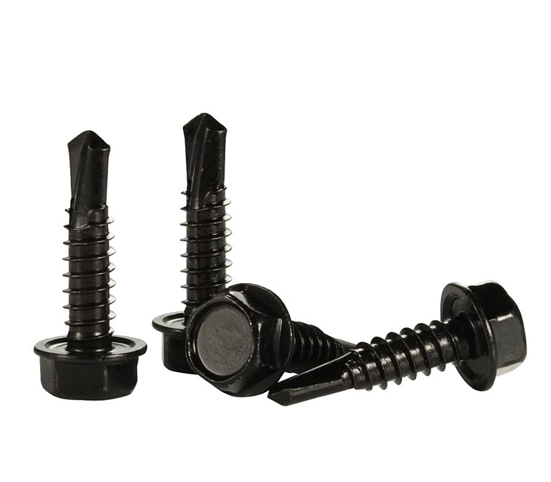 black rooging self tapping screw