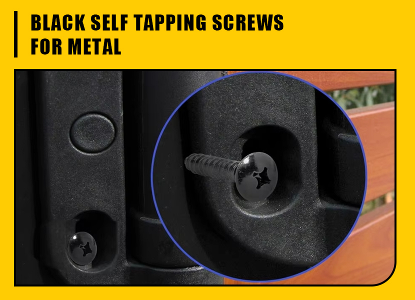 black self tapping screws for metal