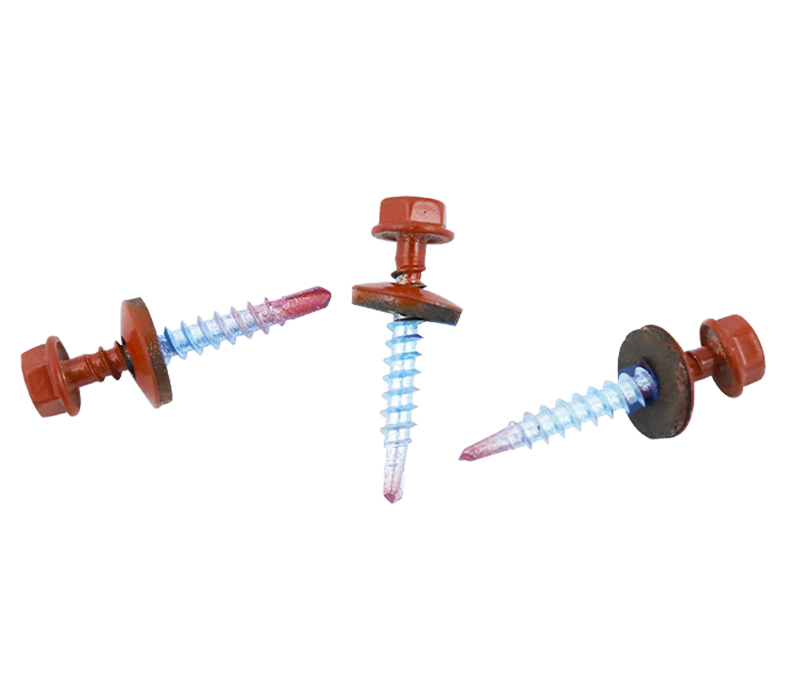 color self drilling roofing screw